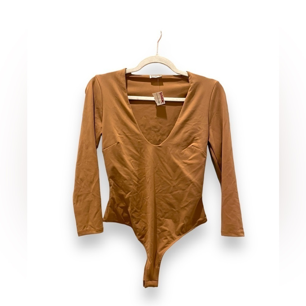 FREE PEOPLE | Close Call Duo Bodysuit | Brown | Size Small - Picture 4 of 10